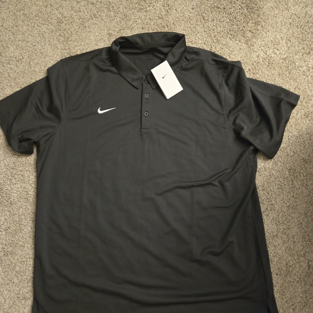 Nike Black Polo Shirt Classic Design